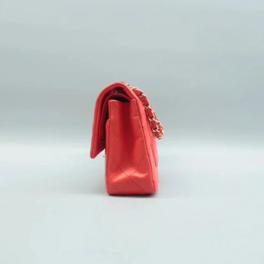 100% Authentic CHANEL CF Red Leather Shoulder Bag - Picture 4 of 12